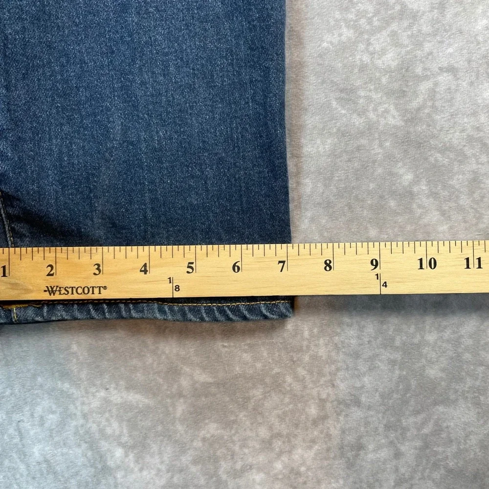Y2K True Religion Geno Relaxed Slim Jeans Mens 34 Medium Wash Blue Denim